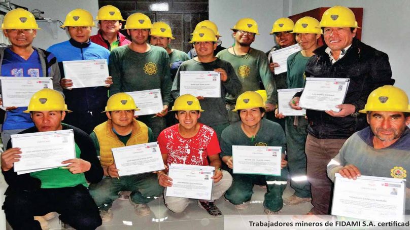 Por primera vez, minera artesanal certifica las competencias de sus trabajadores