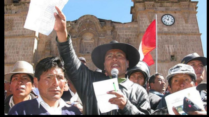Walter Aduviri el líder aimara que prefiere no enfrentarse a la minería informal