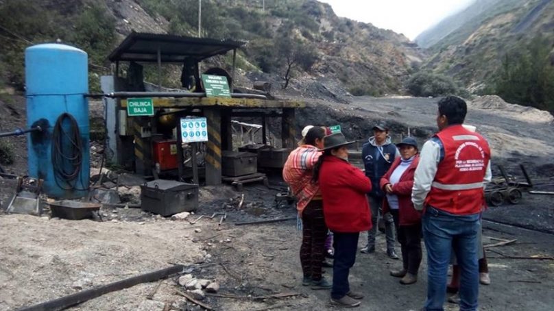 Cuatros mineros de una mina de carbón de Oyón se encuentran atrapados en túnel