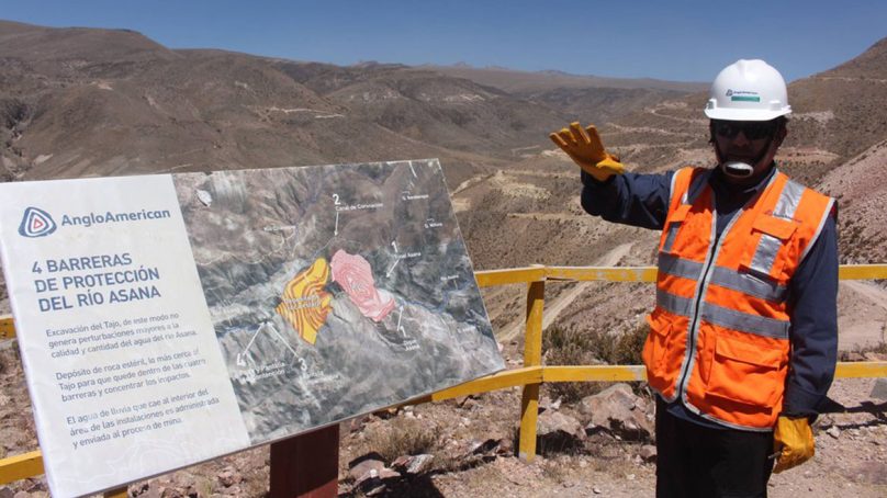 Anglo American usará 1 millón 552 mil m3 de agua para obras en planta de Quellaveco
