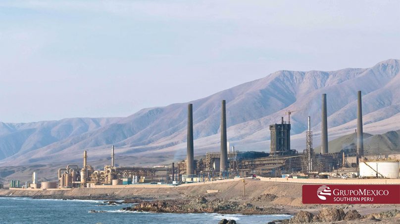 Southern Peru anticipa invertir US$28.4 millones en mejoras de fundición en Ilo