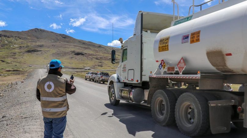 Se volcó un camión que transportaba concentrado de cobre de Las Bambas