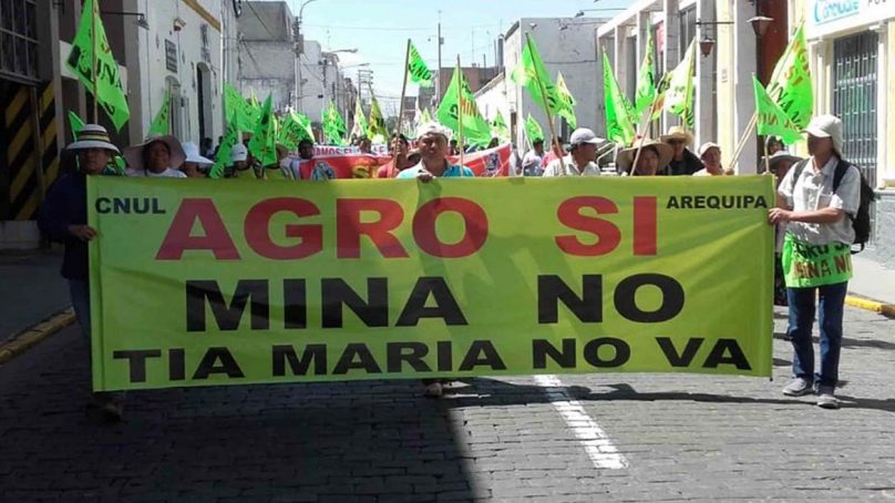 Bancada Arequipeña propone solución «pacífica y legal» al conflicto social de Tía María