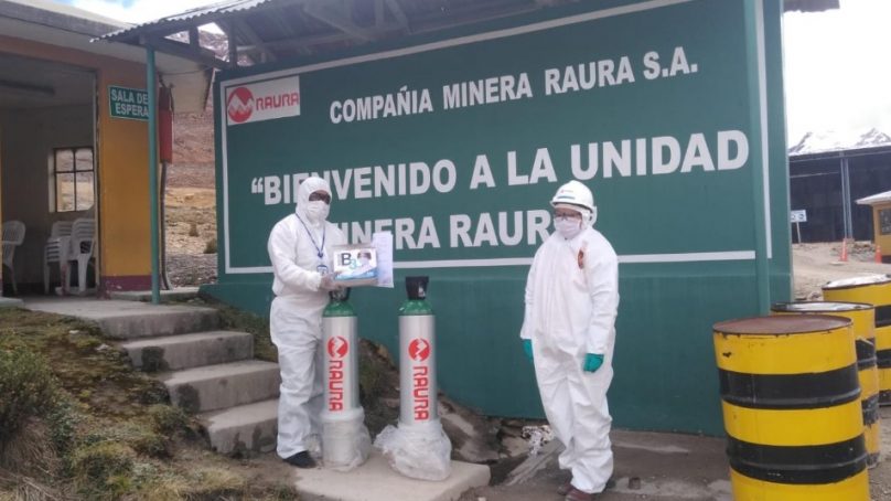 ¿Y dónde está la minera formal Raura? Pues ayudando también