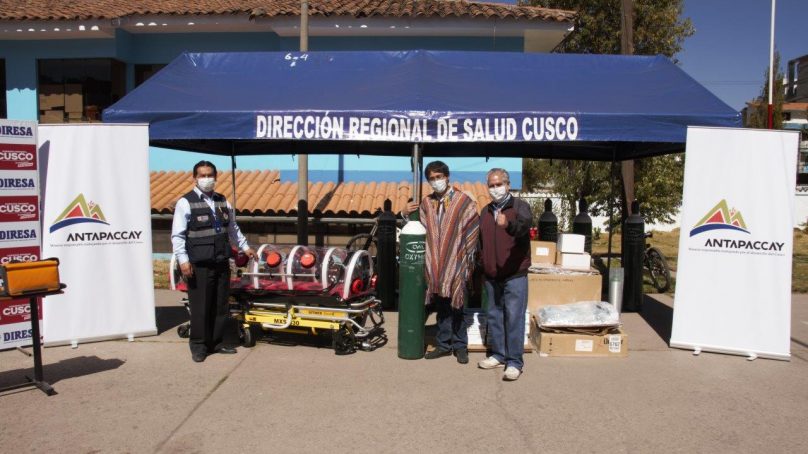 Cusco: Antapaccay entrega 12 balones de oxígeno y otros equipos para hospitales