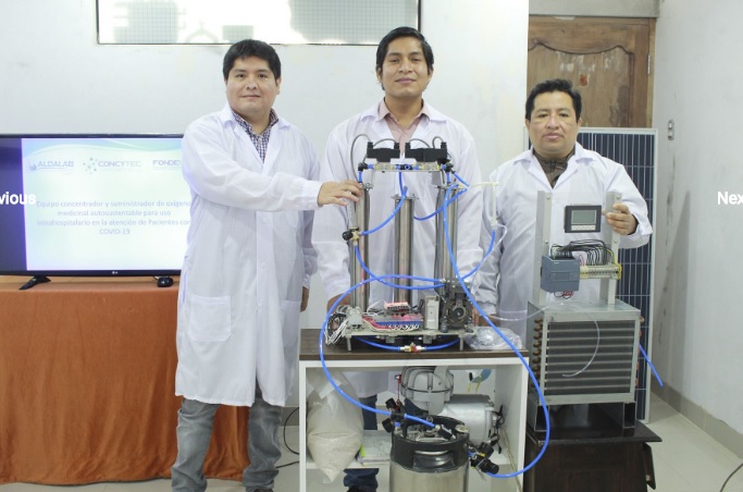 Coronavirus: investigadores peruanos crean concentrador de oxígeno solar