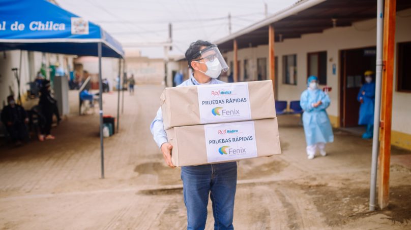 Generadora Fenix dona 1,500 pruebas serológicas a Microred de Salud de Chilca