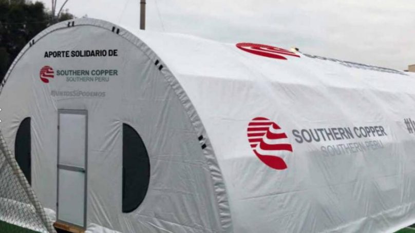 Southern instala 18 carpas hospitalarias en Moquegua, Tacna, Arequipa y Apurímac