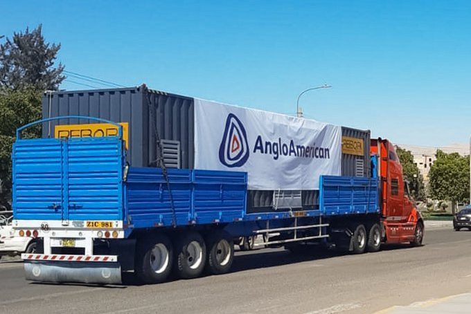 Quellaveco: llega a Moquegua planta de oxígeno donada por Anglo American