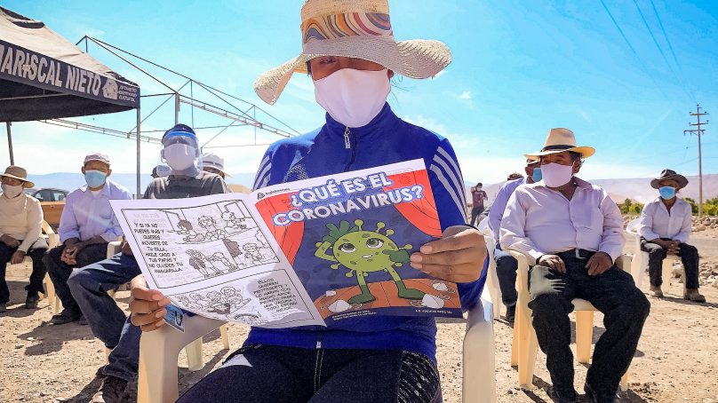 «La vacuna eres tú»: campaña de Anglo American llega a Samegua y San Antonio