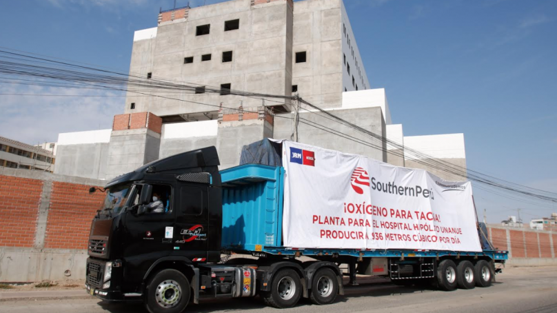 Tacna: Southern dona planta de oxígeno para salvar vidas en Hospital Regional Hipólito Unanue