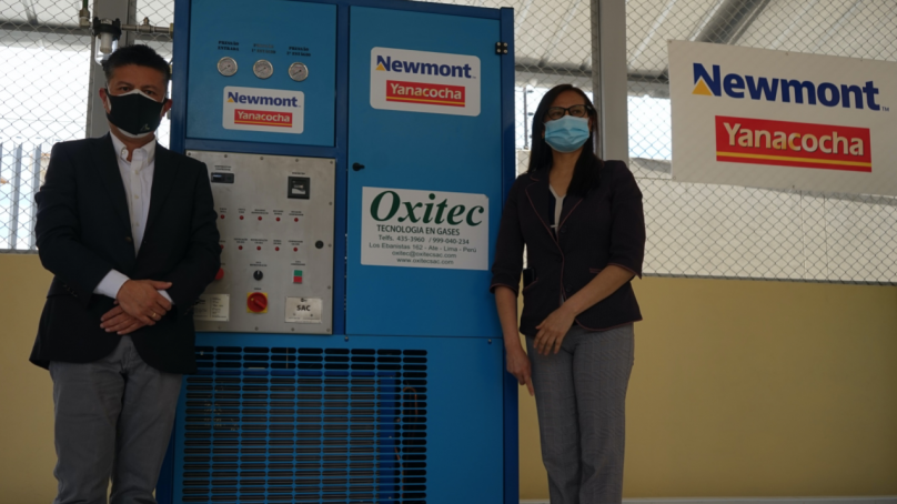 Cajamarca: Newmont y Yanacocha mejoran servicio que brinda planta de oxígeno donada a hospital
