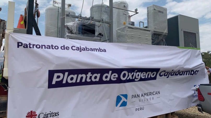 Pan American Silver entrega planta de oxígeno para hospital de Cajabamba
