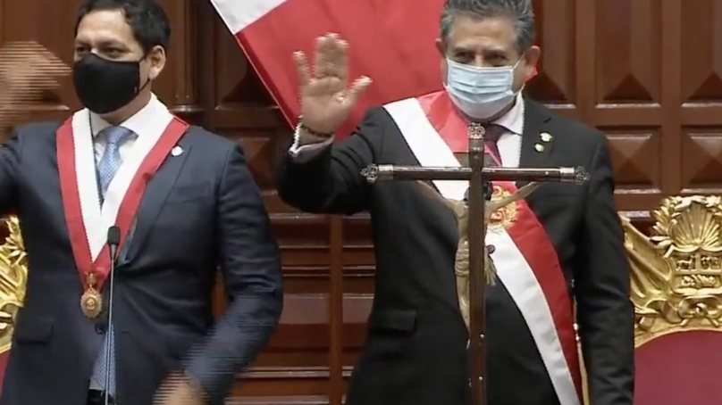 «Respetaremos el proceso electoral en marcha»: Manuel Merino de Lama, nuevo presidente peruano