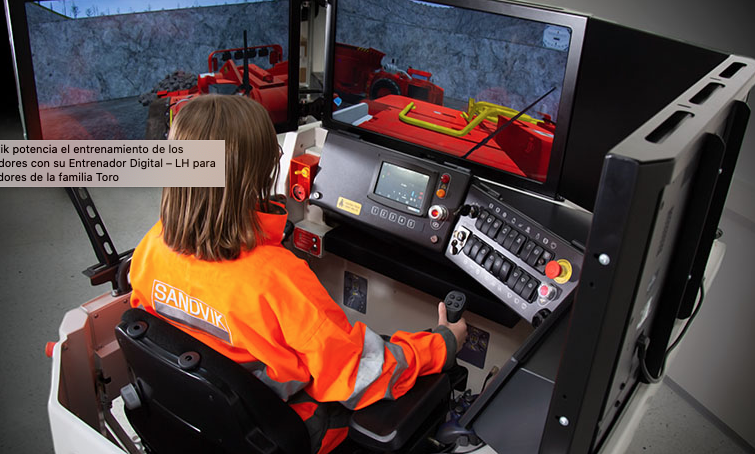 Sandvik potencia entrenamiento de operadores con su Entrenador Digital–LH
