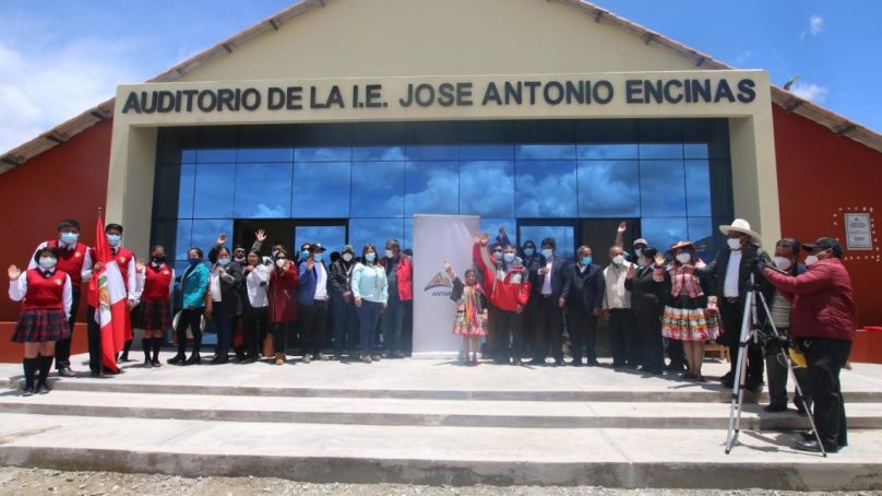 Cusco: Antapaccay financia construcción de auditorio para colegio en Espinar