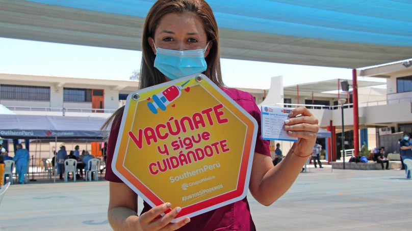 Con apoyo logístico de Southern Perú, vacunación alcanza 70% de dosis aplicadas en cinco regiones