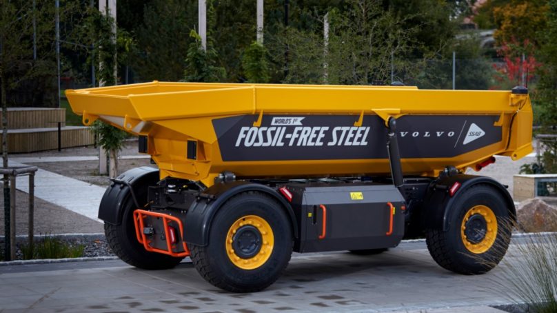 Volvo Group presenta primer vehículo pra minería del mundo que utiliza acero libre de combustibles fósiles