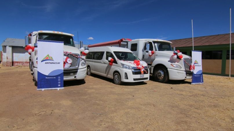 Cusco: comunidad de Huano Huano recibió dos camiones y una miniván de Antapaccay