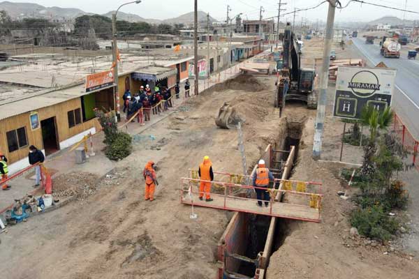 Antamina: Proyecto de agua y alcantarillado en Huarmey tiene un avance del 30%