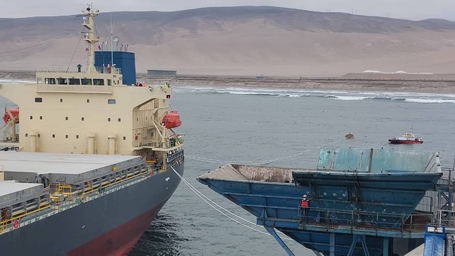 Anglo American Quellaveco realiza primera prueba de embarque de concentrado de cobre en el Terminal Portuario Engie