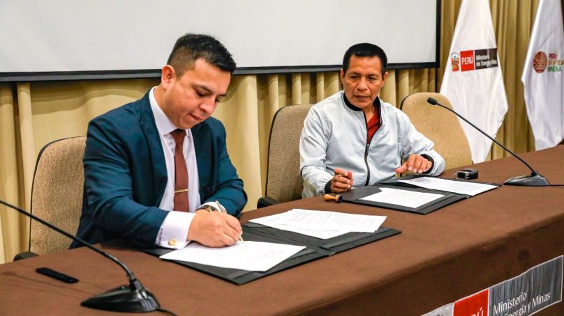 Loreto: Minem suscribió convenio de transferencia de recursos superior a S/ 7.1 millones con Municipalidad Distrital de Yaquerana