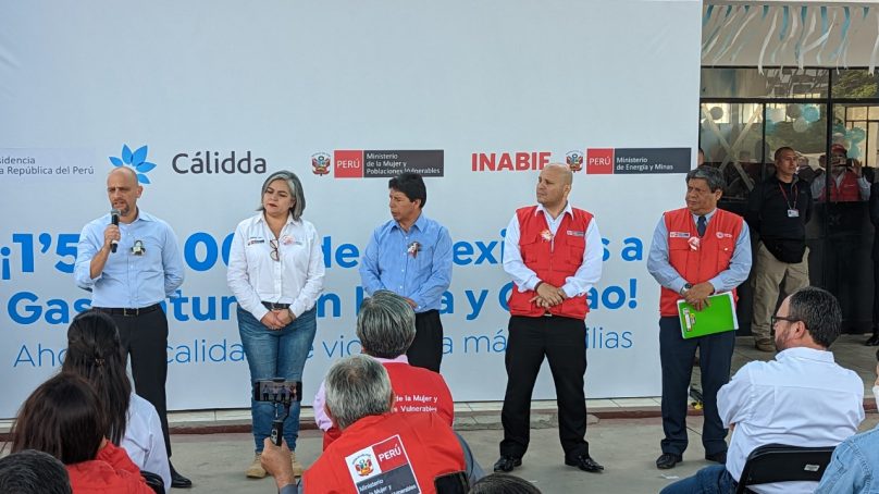 Inauguran conexión número millón y medio de gas natural en centro de Inabif en Comas